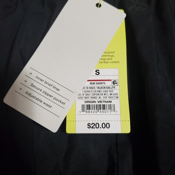 All In Motion Mid Rise Run Shorts, Small - Picture 4 of 6